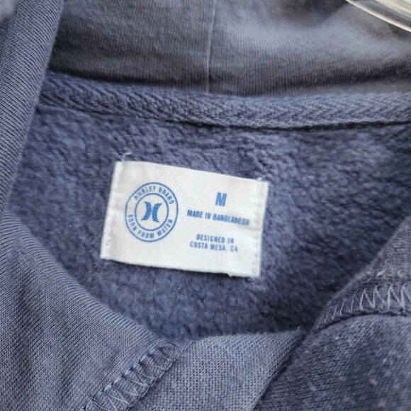 🍍RARE!🍍Hurley Hoodie Pineapple Flower Beach Cozy Comfort M- NAVY BLUE - Picture 6 of 6